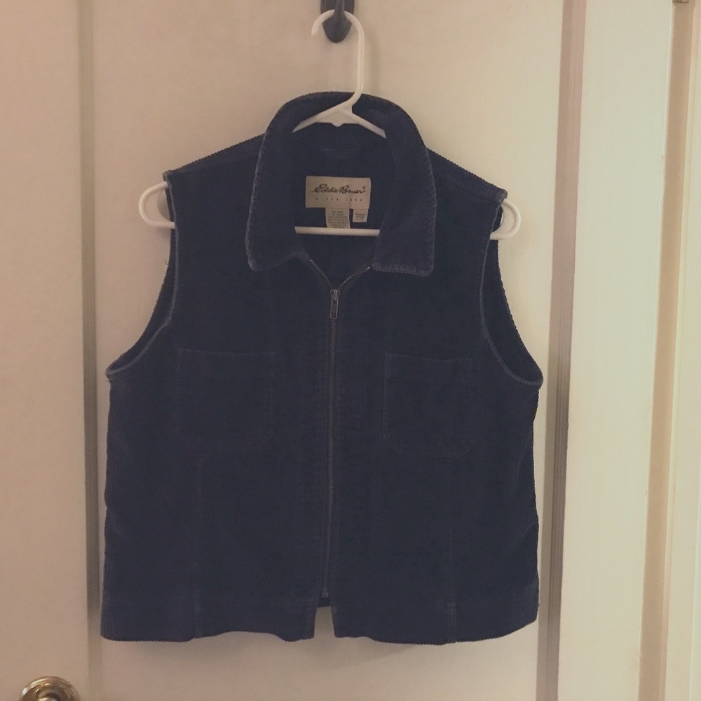 Eddie Bauer corduroy  Vest Size L